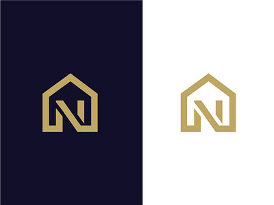 N HOME LOGO branding business company logo graphic design logo logo mark logodesign minimal typography vector