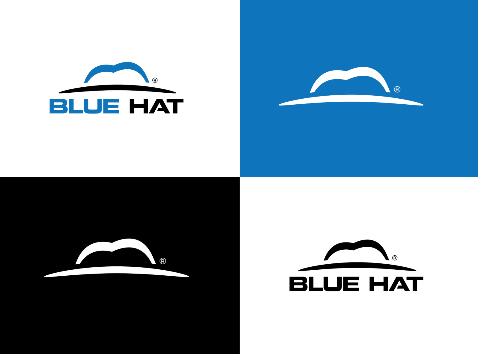 blue hat logo design by Helal Uddin | logo designer on Dribbble