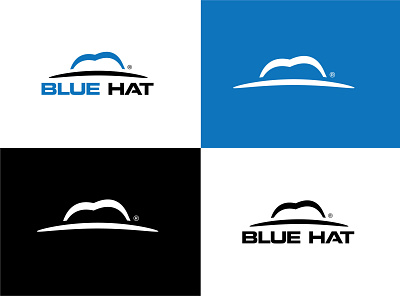 blue hat logo design branding business company logo graphic design logo logo mark logodesign minimal typography vector