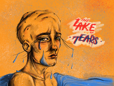 Lake of tears art design digital illustration human illustration poster art poster design procreate