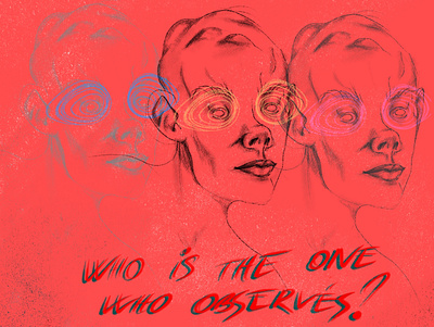 Who’s the observer? art design digital illustration dribbble human illustration inspiration poster art poster design procreate