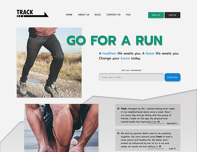 Daily UI #003 - Landing Page Challenge challenge daily ui daily ui 003 daily ui challenge dailyui design figma fitness landing page landingpage ui ux