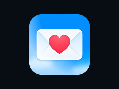 💌 clouds design envelope heart icon love macos mail