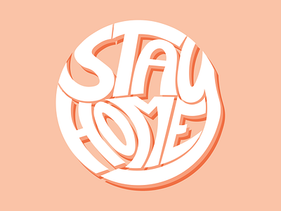 Stay Home Draft 1 art design flat graphic design illustration illustrator minimal typography vector