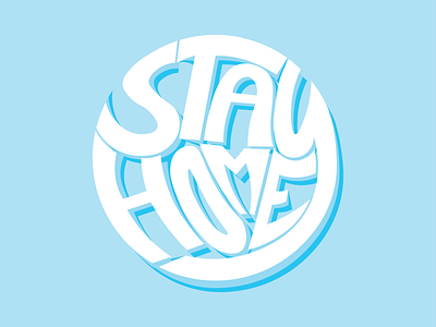 Stay Home Draft 2 art design flat graphic design illustration illustrator minimal type typography vector