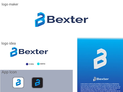 b letter design