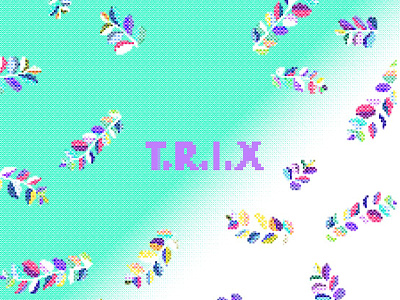 T.R.I.X color design graphic illustration matrix n trix pattern rando toduongphuongnguyen tropical typograhpy vietnam