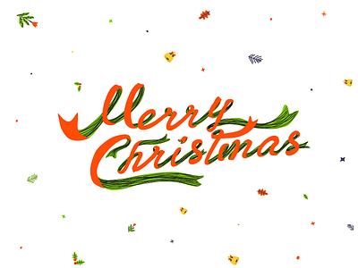 Merry Christmas bell christmas element green merry christmas noel pattern red sparkler typo typography xmas