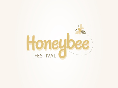 Honeybee Festival custom type hand lettering honey icons illustration
