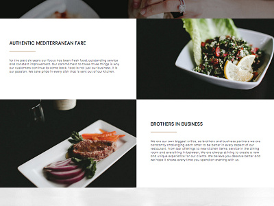 Mezza Restaurant Website - Commercial Photography