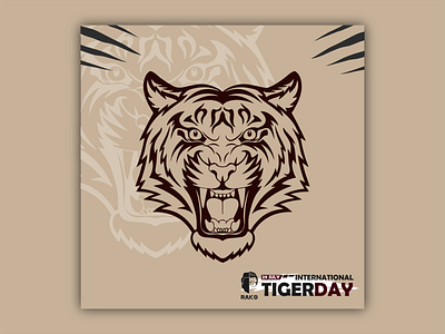 INTERNATIONAL TIGER DAY animal app art branding graphic illustration tiger tiger day typography vector