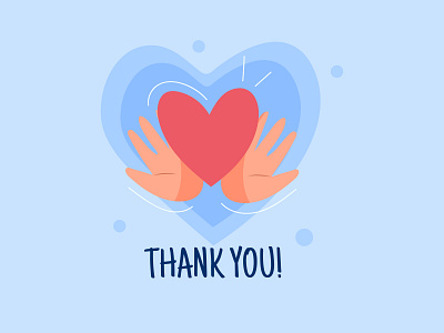 Thank You Card blue brand branding business identity design designs graphic hand handmade icon illustration love minimal rahatlmao red love poster social media banner social media design socialmedia typography vector