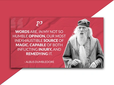 Professor Albus Dumbledore - QUOTE branding design dumbledore dumbledore quote graphic graphic design harry potter illustration poster poster design quote rahatlmao sahadat hossen rahat typography vector