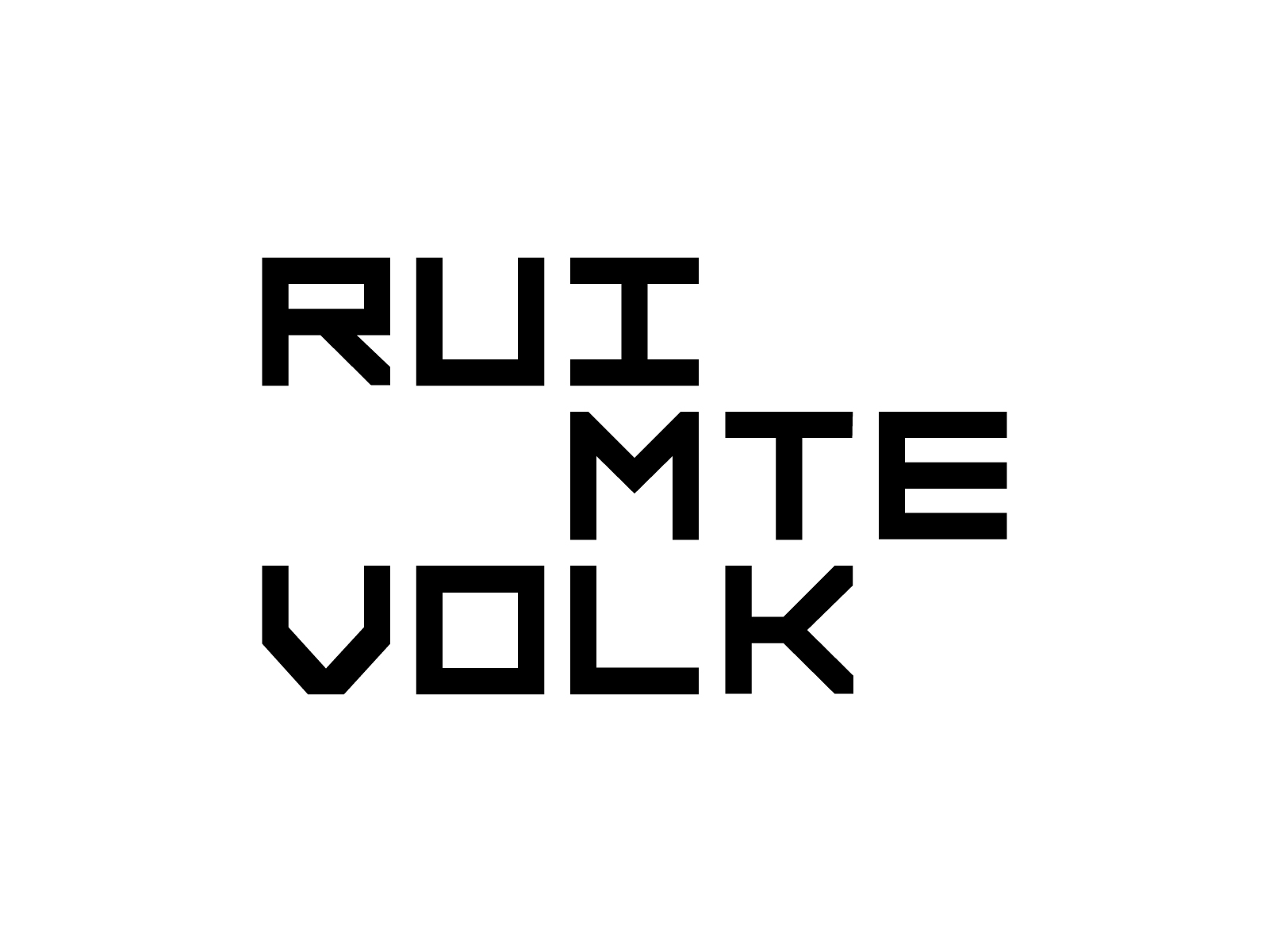 Ruimtevolk logo brand branding custom design identity logo logodesign logotype type typography