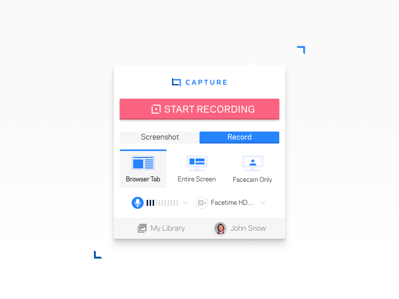 smart capture ui design