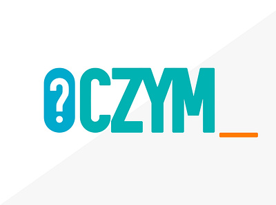 OCZYM_ brand blue branding design flat green grey logo orange typography