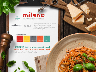 milano brand brand brand design brand identity branding colorful grey logo orange red