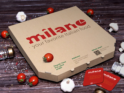milano box brand brand design brand identity branding colorful logo orange print