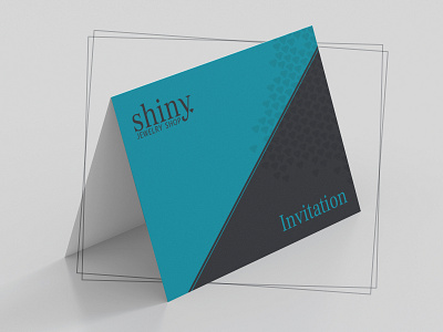 shiny - invitation blue brand brand design brand identity branding dimond grey logo turquoise