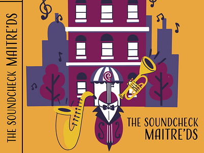 Maitre'Ds Jazz Cover cd cover illustration jazz vector