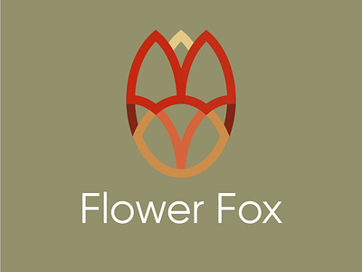 flowerfox app branding design graphic design logo vector