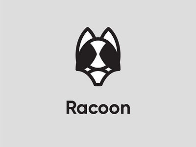 RACOON app branding design graphic design icon illustration illustrator logo minimal vector