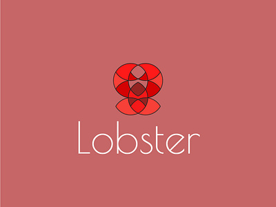 Lobster app branding design graphic design icon illustration illustrator logo minimal vector