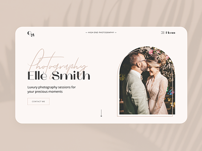 Wedding photography website adobe xd branding feminine website minimal minimal design pastel color scheme photography photography website rty design ui ux web design web designer website website design wedding photography website