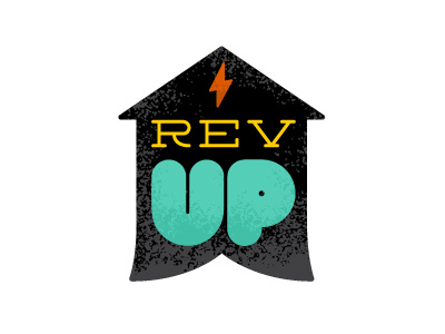 Revup Logo Option arrow bolt house lightning logo