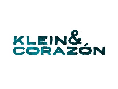 Klein Corazon Logo logo painted photography surfing videography watercolor