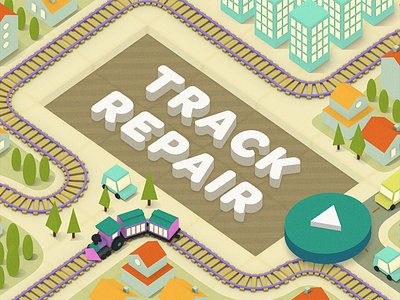 Hmh Puzzler 1 3d game low poly track train