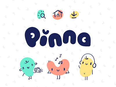 Pinna - rejected branding option branding ear logo noodle podcasts