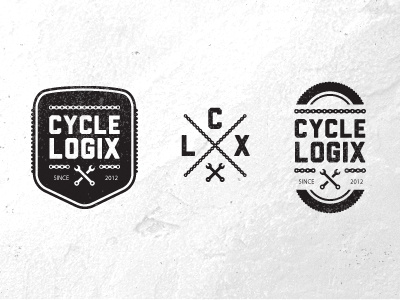 Cycle Logix 2 badge bicycle bike chain logo