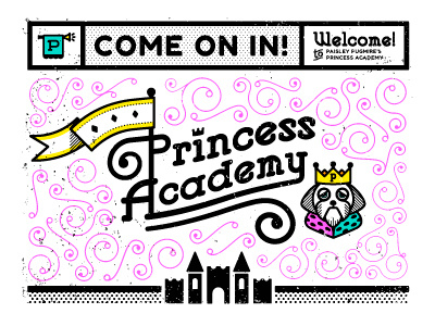 Paisley Pugmire Door Sign academy castle dog door paisley princess pug sign