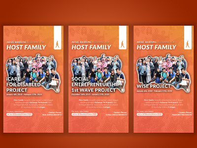 Host Family Registration Poster banner banner design branding branding design campaign design instagram instagram stories layout layout design organization poster poster design promotion promotional promotional design social media social media banner social media design