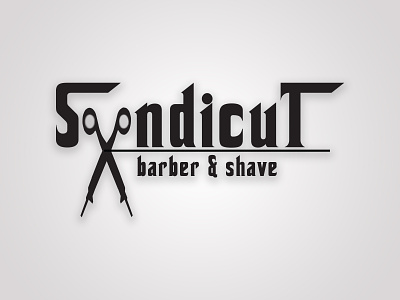 Syndicut Barber & Shave Logo brand brand design brand identity branding branding and identity design logo logo design logogram logotype mafia the godfather theme
