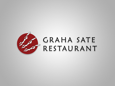Graha Sate Restaurant Logo Alternative 2 brand brand identity branding branding and identity branding design design japanese style logo logo design logogram restaurant simple simple design simple logo simplicity