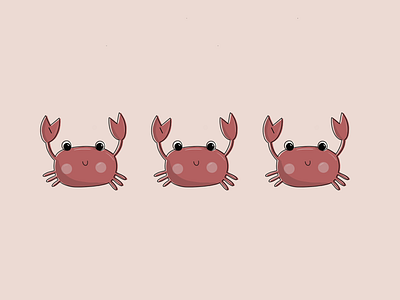 Drawing crabs adobe illustrator art crabs custom custom illustration drawing illustration illustrator red vector warm