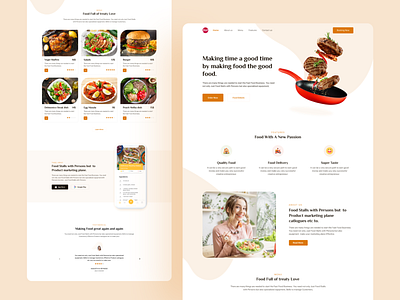 Healthy Food Landing Page by Alamin Hossen on Dribbble