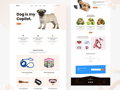 Dog Product Landing page