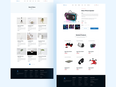 Shopify E-commerce website Design _ Product details & Blog Page