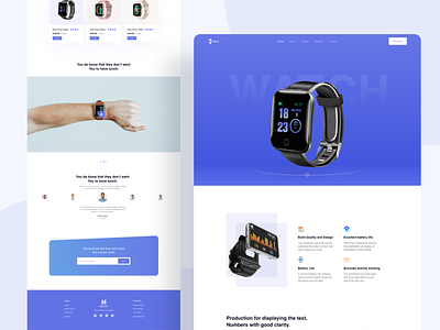 Smart Watch Product Landing Page