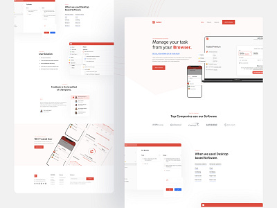 Todoist SaaS Landing page crm portal dashboard payment project management saas saas landing page software landing page task list task management task management software tasks todo todoist landing page todolist todolist website ui ux uiuxdesign webdesign website website design
