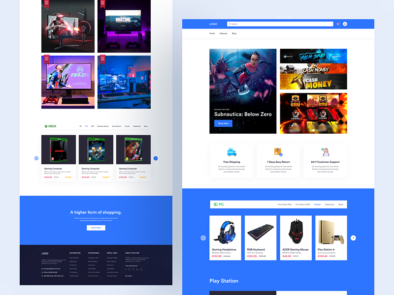 website design idea #579: Gaming Product Website Design