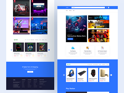 Gaming Product Website Design design ecommerce landing page designs esports frosted glass game gamer games gaming landing page landingpage mascot minimal design product landing page shop landing page shopify store website twitch ui ux web design website design