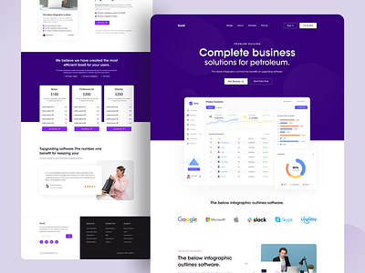 Saas Landing Page design ecommerce ito landing page landingpage saas saas app saas design saas landing page saas website software as a service software landing page ui ux design ux vektora web webdesign website website design