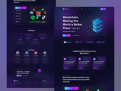 Blockchain ~ Landing page by Alamin Hossen for ITO Team on Dribbble