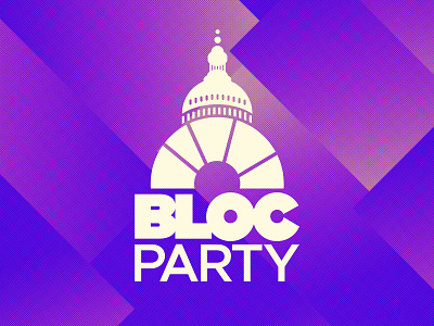 Justice Democrats Bloc Party Podcast Art branding democrats design illustration logo