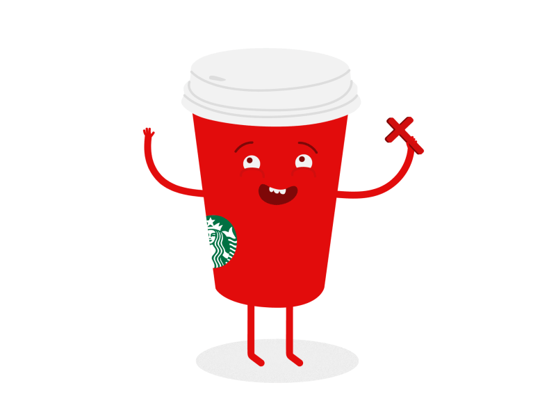 A Christian Cup animation gif kim davis loop praise and worship red cup ridiculous starbucks