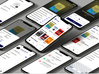 App design for listening to audio-books app design audiobook mobile design ui uiux ux